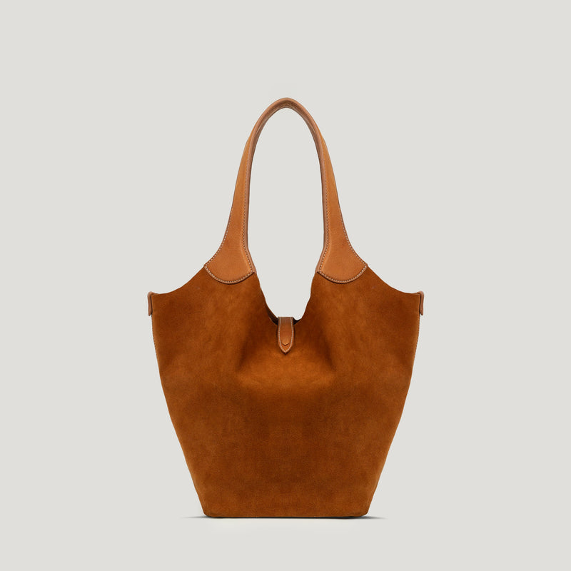 Leena Tote Bag in Suede