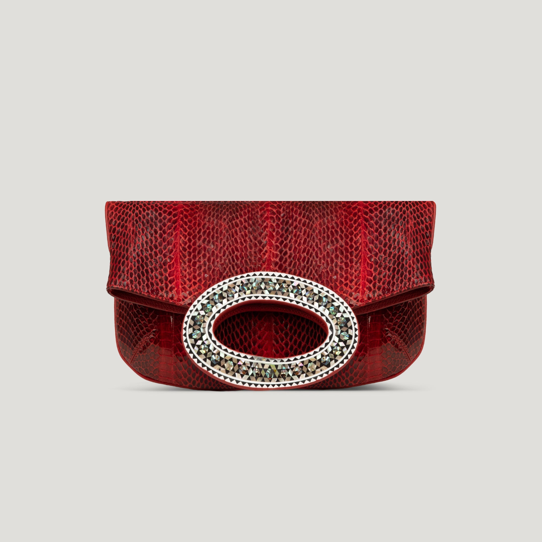 Sadafin snakeskin red woman purse bag