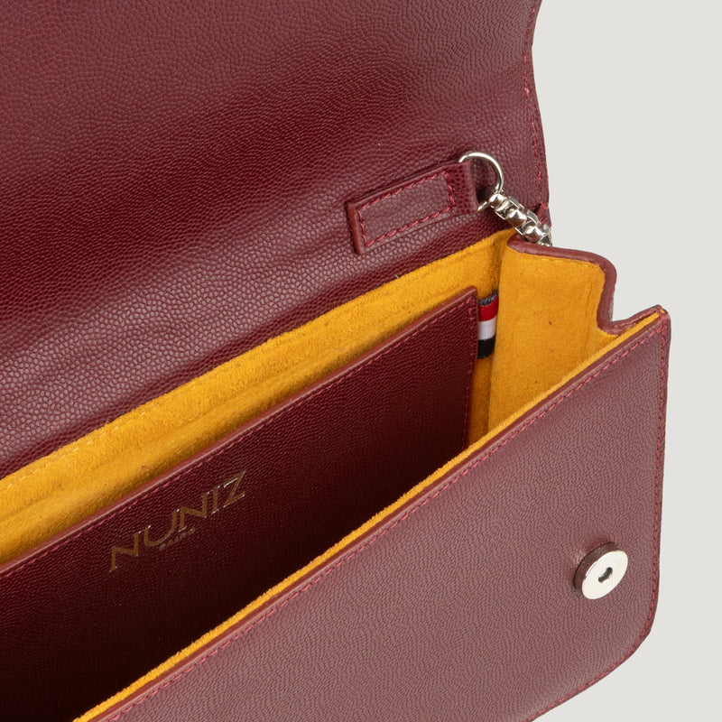 Signature Lotus in Safiano Leather