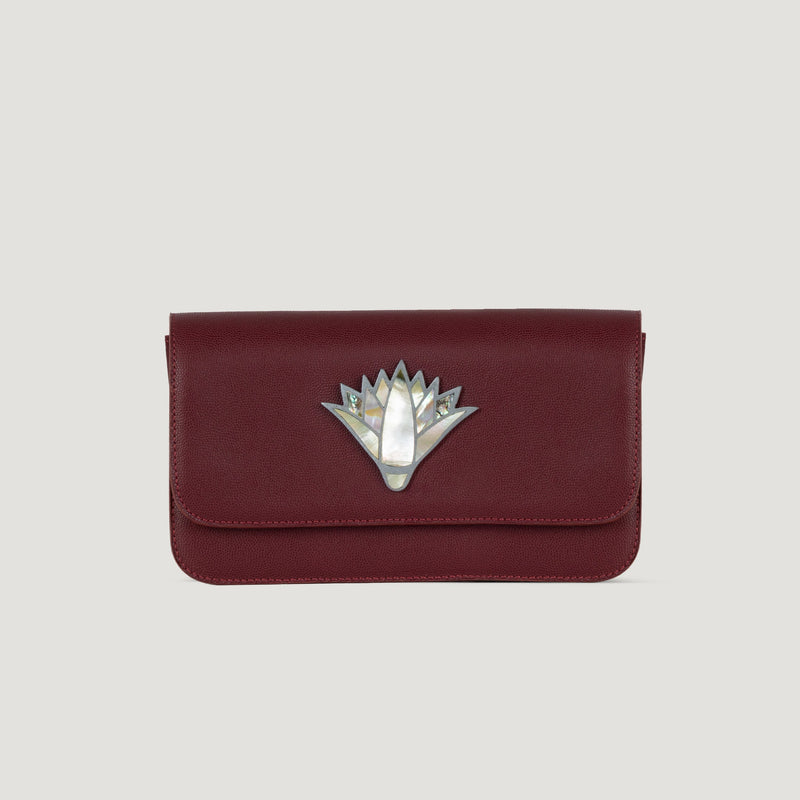 Signature Lotus in Safiano Leather