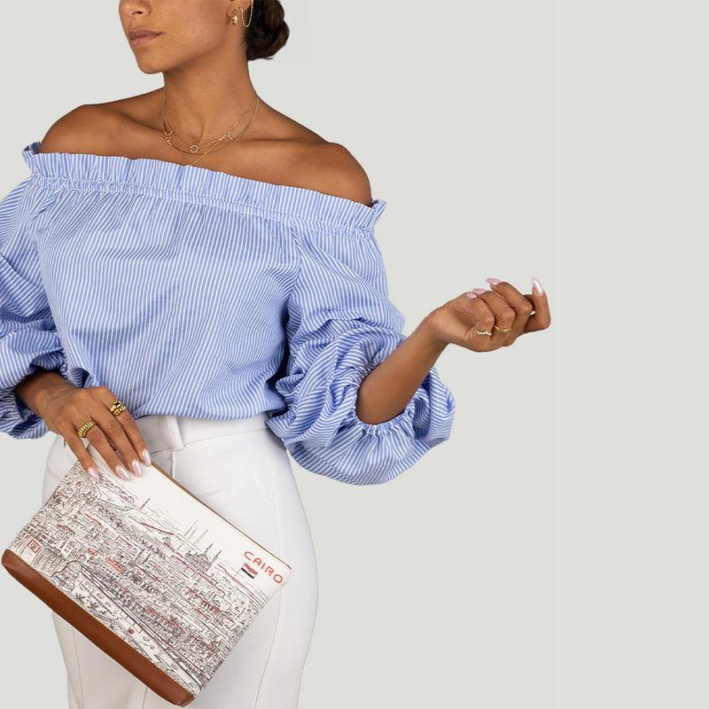 lady pouch bag cairo city leather